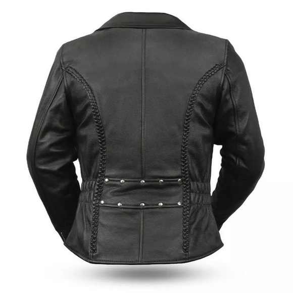 First Classics • Women Leather Motorcycle Jacket - Picture 2 of 13